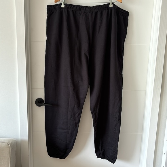 2 Fruit of Looms black bottoms sweatpants size 4XL new with tags - Picture 4 of 8